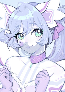 Rendered bust for Puffles