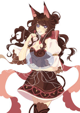 Coloured sketch thigh-up for DrYuri